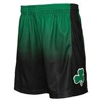 Men's Mitchell & Ness Kelly Green/Black Boston Celtics - 1985/86 Hardwood Classics Fadeaway Swingman Shorts