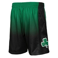 Men's Mitchell & Ness Kelly Green/Black Boston Celtics - 1985/86 Hardwood Classics Fadeaway Swingman Shorts