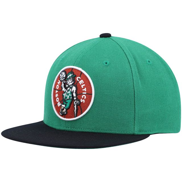 Casquette pour homme Mitchell & Ness Kelly Green/Black Boston Celtics Hardwood Classics Team Two-Tone 2.0 Snapback