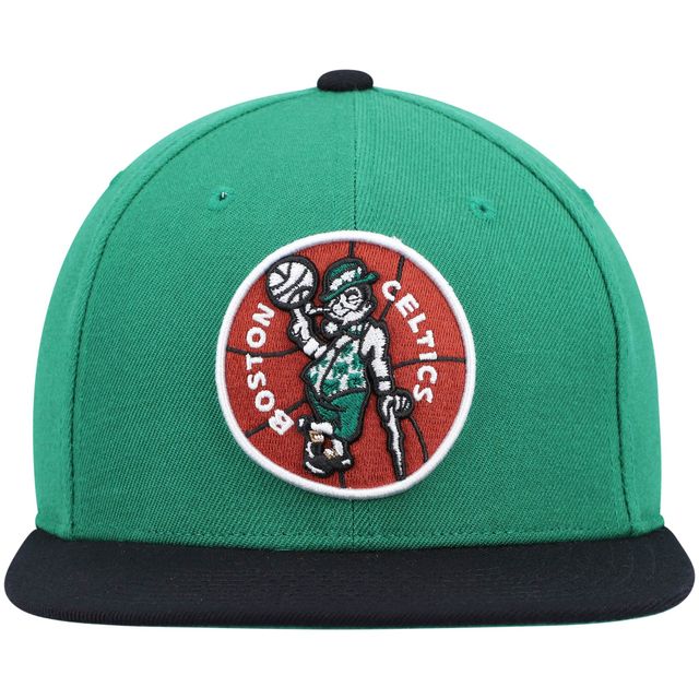 Casquette pour homme Mitchell & Ness Kelly Green/Black Boston Celtics Hardwood Classics Team Two-Tone 2.0 Snapback