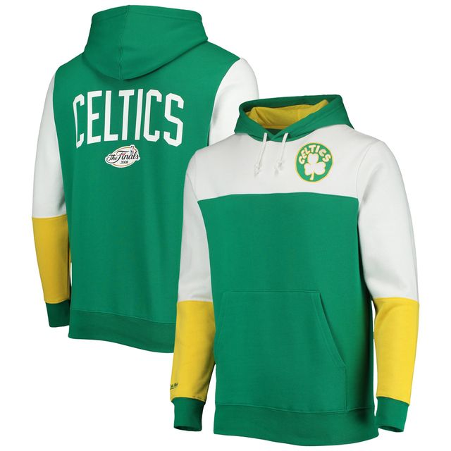 Modèle pour homme Mitchell & Ness Kelly vert/blanc Boston Celtics Hardwood Classics 2008 NBA Finals Fusion 2.0 Colorblock - Chandail à capuchon