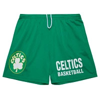 Short en maille vert Kelly de Mitchell & Ness pour homme Boston Celtics Hardwood Classics Gameday