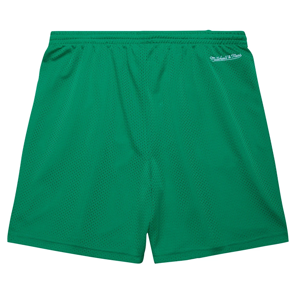 Short en maille vert Kelly de Mitchell & Ness pour homme Boston Celtics Hardwood Classics Gameday