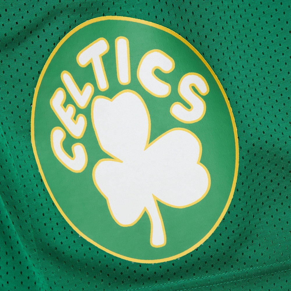 Short en maille vert Kelly de Mitchell & Ness pour homme Boston Celtics Hardwood Classics Gameday