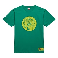 Men's Mitchell & Ness Kelly Green Boston Celtics Hardwood Classics Neon Nights Premium T-Shirt