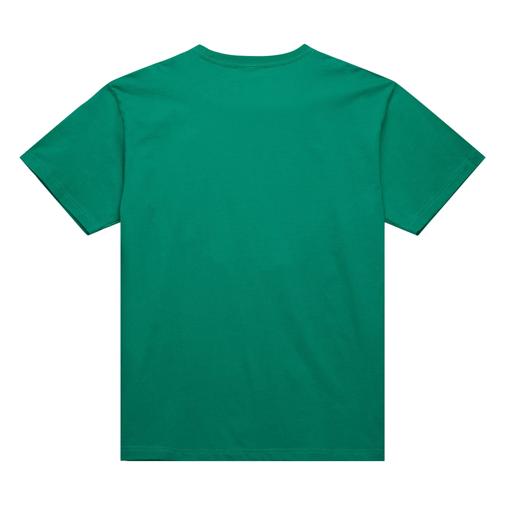 Men's Mitchell & Ness Kelly Green Boston Celtics Hardwood Classics Neon Nights Premium T-Shirt