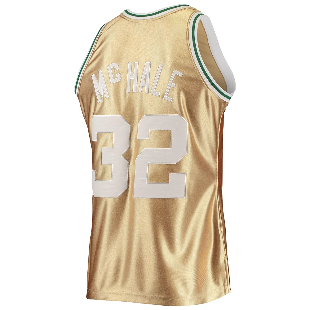Men's Mitchell & Ness Kevin McHale Gold Boston Celtics 75th Anniversary 1985/86 Hardwood Classics Swingman Jersey