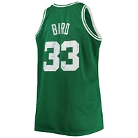 Men's Mitchell & Ness Larry Bird Kelly Green Boston Celtics Big Tall 1985/86 NBA 75th Anniversary Diamond Swingman Jersey
