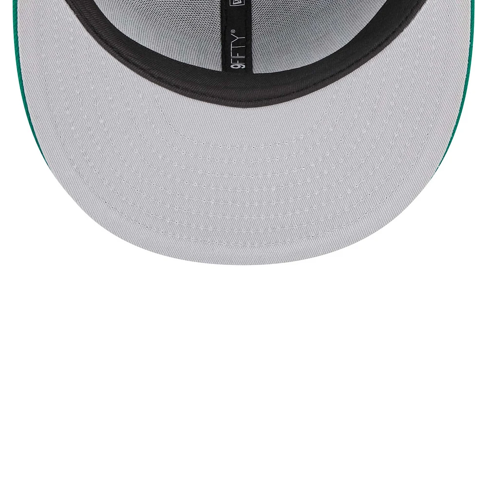Men's New Era Black/Green Boston Celtics Jersey Hook Statement Edition 9FIFTY Snapback Hat