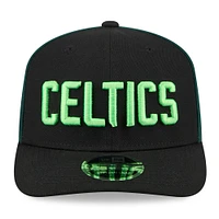 Casquette ajustable Boston Celtics City Edition 2024/25 9SEVENTY New Era noire/verte Kelly pour homme