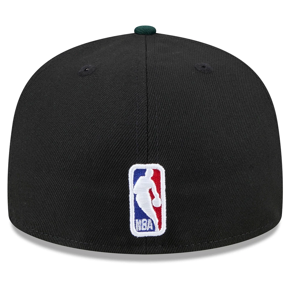Men's New Era  Black Boston Celtics 2024/25 City Edition 59FIFTY Fitted Hat