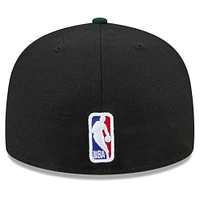 Men's New Era  Black Boston Celtics 2024/25 City Edition 59FIFTY Fitted Hat
