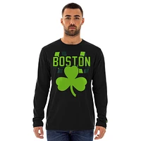 Men's New Era  Black Boston Celtics 2024/25 City Edition Long Sleeve T-Shirt