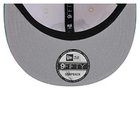 Men's New Era Cream Boston Celtics Two-Tone 9FIFTY Snapback Hat