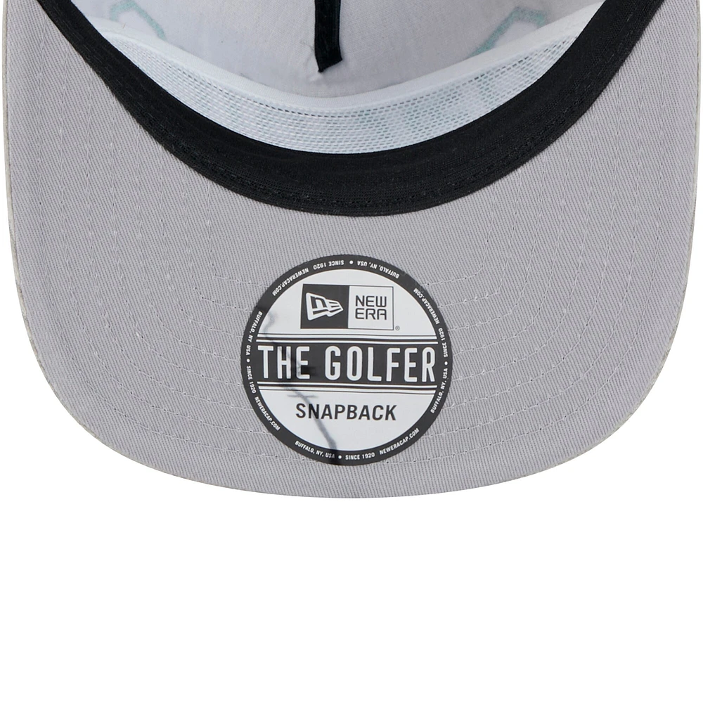 Men's New Era Gray Boston Celtics Throwback Corduroy Golfer Snapback Hat