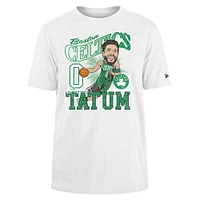 Men's New Era Jayson Tatum White Boston Celtics Caricature Player T-Shirt