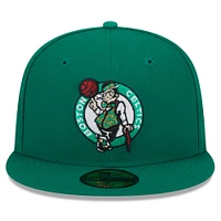 Men's New Era Kelly Green Boston Celtics  Rally Drive Side Patch 59FIFTY Fitted Hat