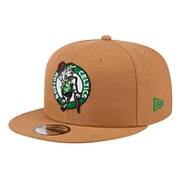 Men's New Era Tan Boston Celtics Color Pack 9FIFTY Snapback Hat