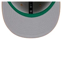 Men's New Era Tan Boston Celtics Color Pack 9FIFTY Snapback Hat