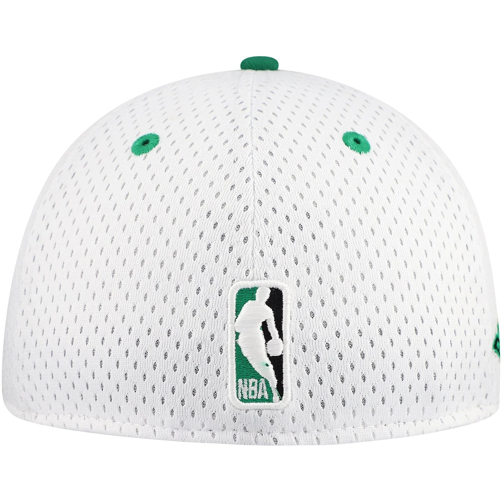 Men's New Era White/Kelly Green Boston Celtics Throwback 2Tone 59FIFTY Fitted Hat