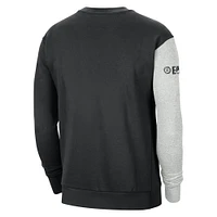 Men's Nike Black/Heather Gray Boston Celtics Courtside Versus Force & Flight Pullover Sweatshirt