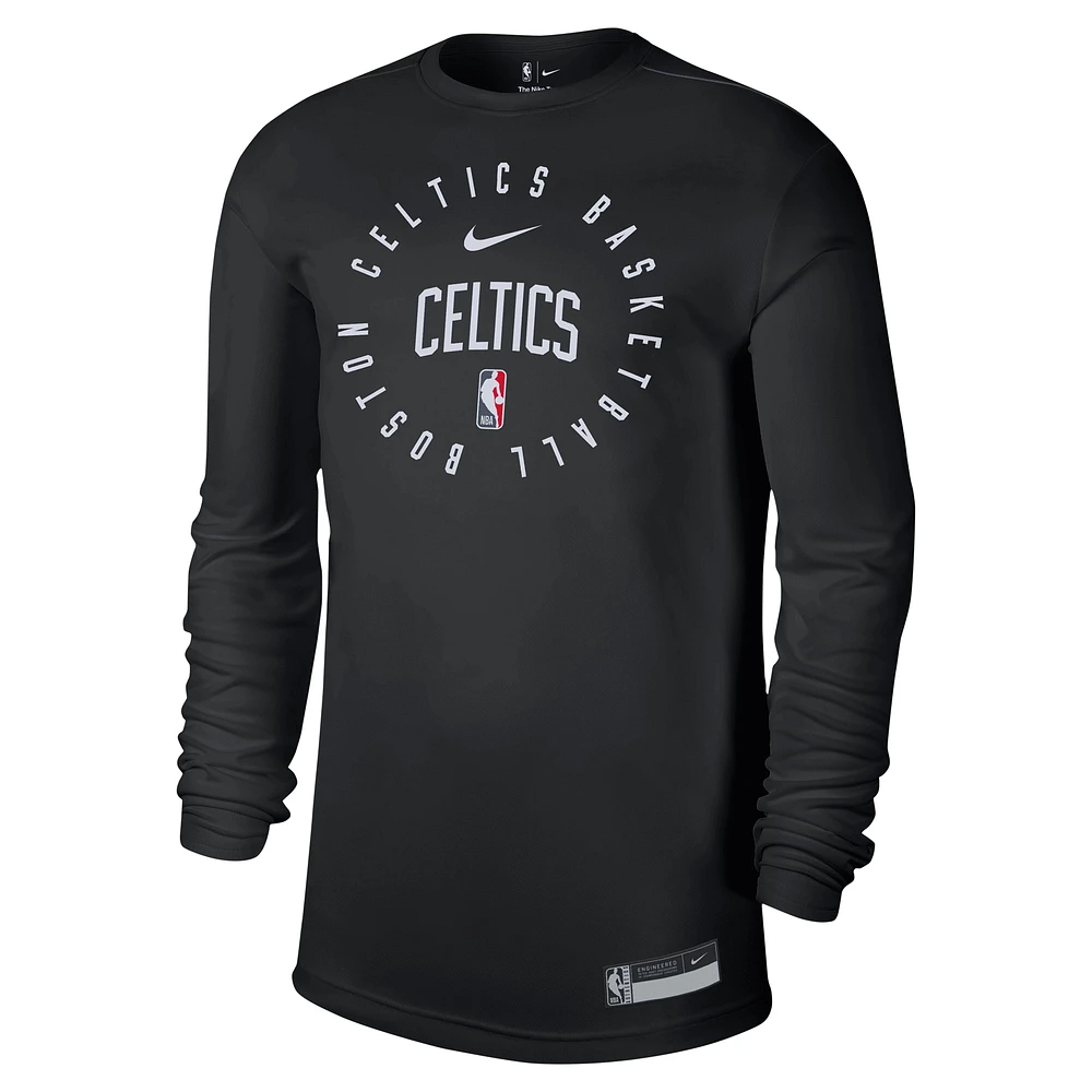 Men's Nike Black Boston Celtics 2024/25 Legend On-Court Practice Long Sleeve T-Shirt
