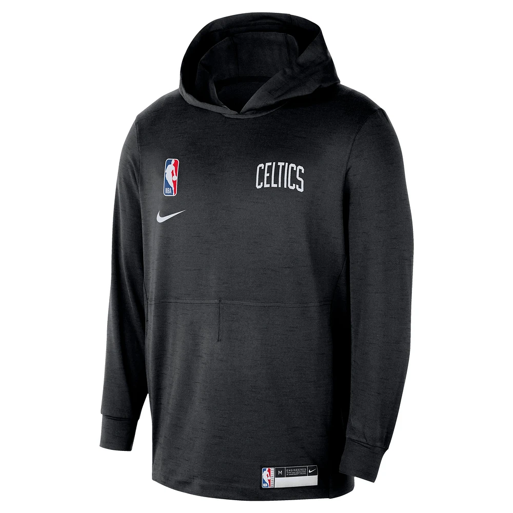 Men's Nike Black Boston Celtics 2024/25 On-Court Authentic Practice Yoga Restore Lightweight Pullover Hoodie