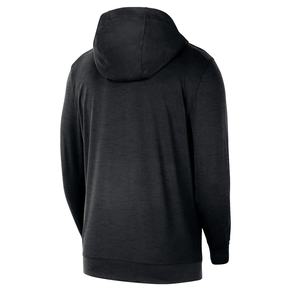 Men's Nike Black Boston Celtics 2024/25 On-Court Authentic Practice Yoga Restore Lightweight Pullover Hoodie