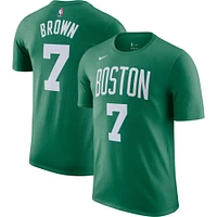 Men's Nike Jaylen Brown Kelly Green Boston Celtics Icon 2022/23 Name & Number T-Shirt