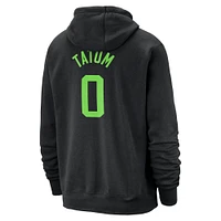 Men's Nike Jayson Tatum Black Boston Celtics 2024/25 City Edition Name & Number Pullover Hoodie