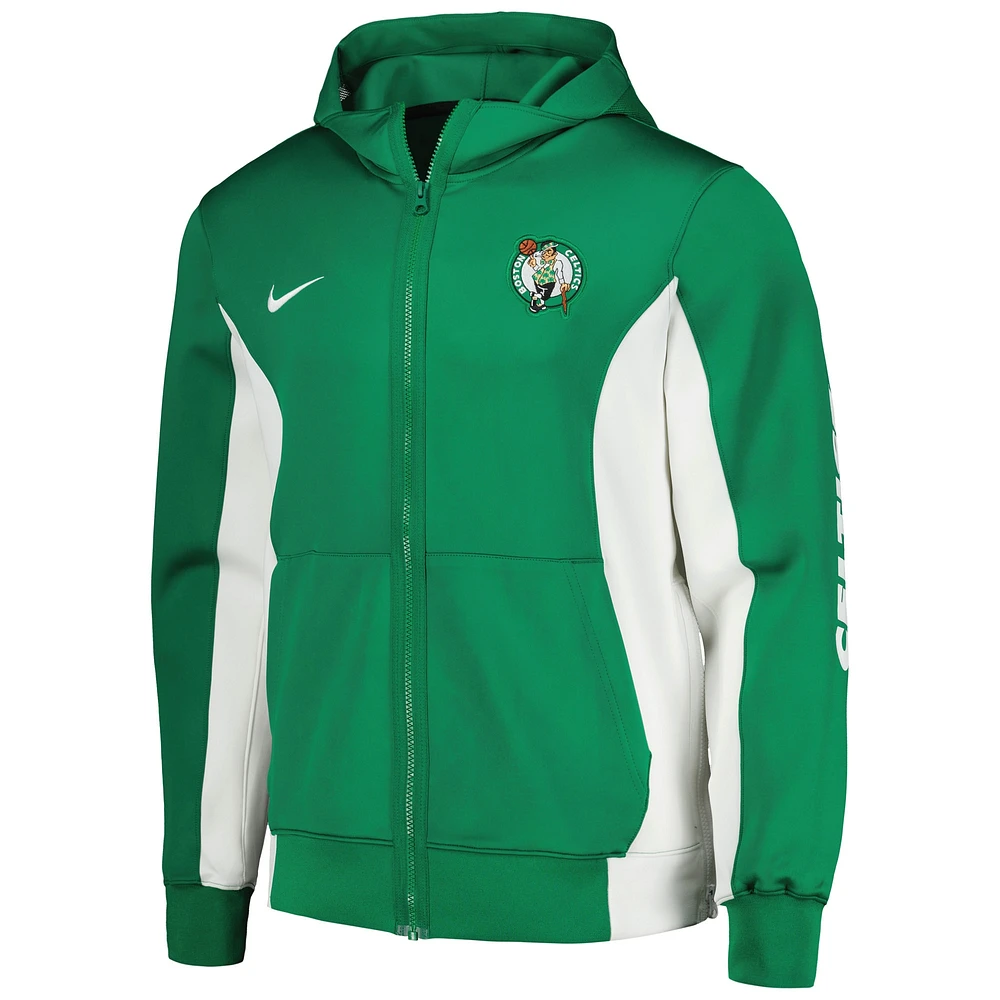 Men's Nike Kelly Green Boston Celtics 2023/24 Authentic Showtime Full-Zip Hoodie