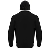 Men's Pro Standard Black Boston Celtics Crewneck Pullover Sweater & Cuffed Knit Hat Box Gift Set