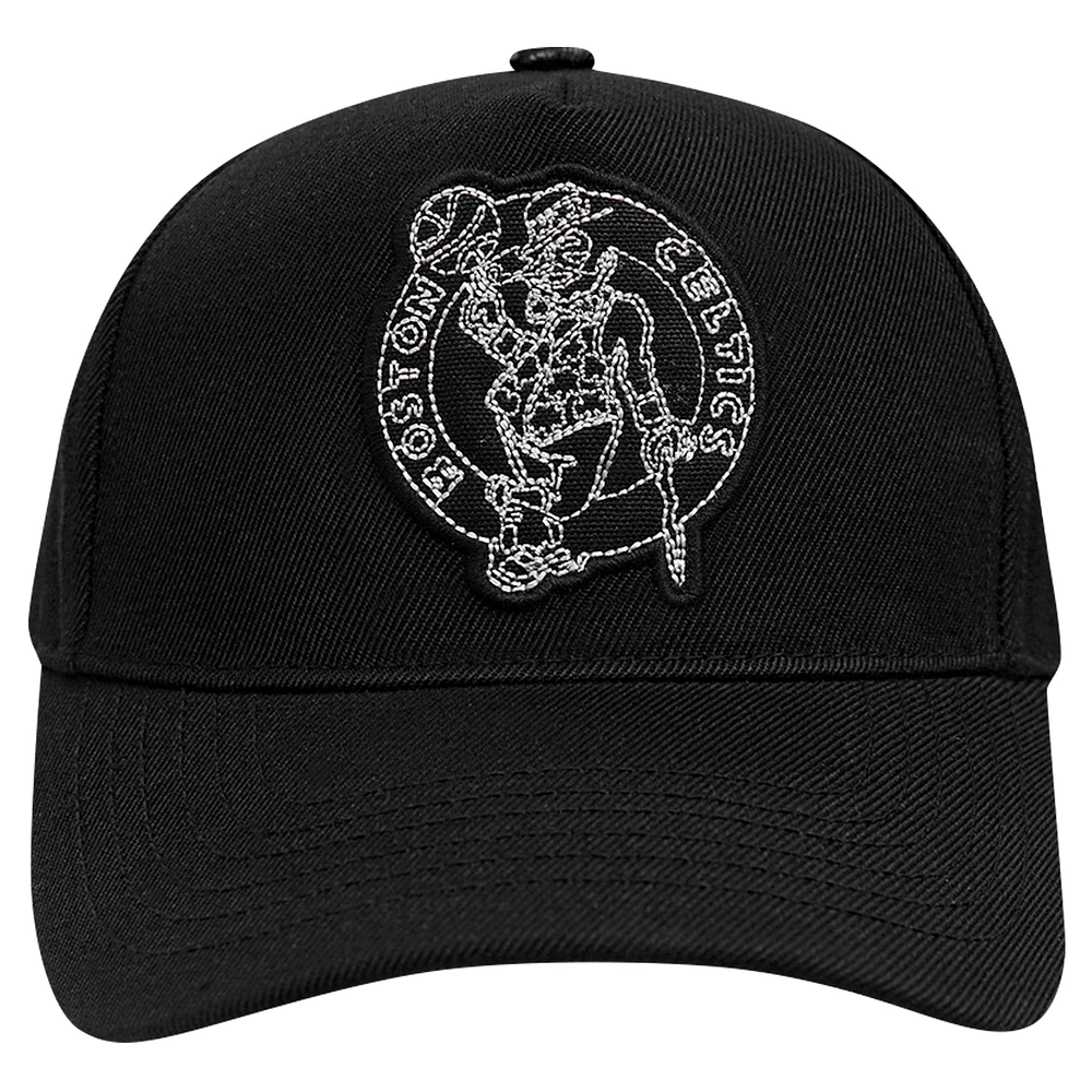 Men's Pro Standard Black Boston Celtics Paint the City Pinch Front Snapback Hat