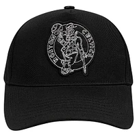 Men's Pro Standard Black Boston Celtics Paint the City Pinch Front Snapback Hat