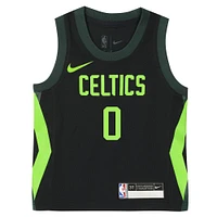Preschool Nike Jayson Tatum Black Boston Celtics 2024/25 Swingman Player Jersey - City Edition