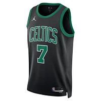 Unisex Jordan Brand Jaylen Brown Black Boston Celtics Swingman Jersey - Statement Edition
