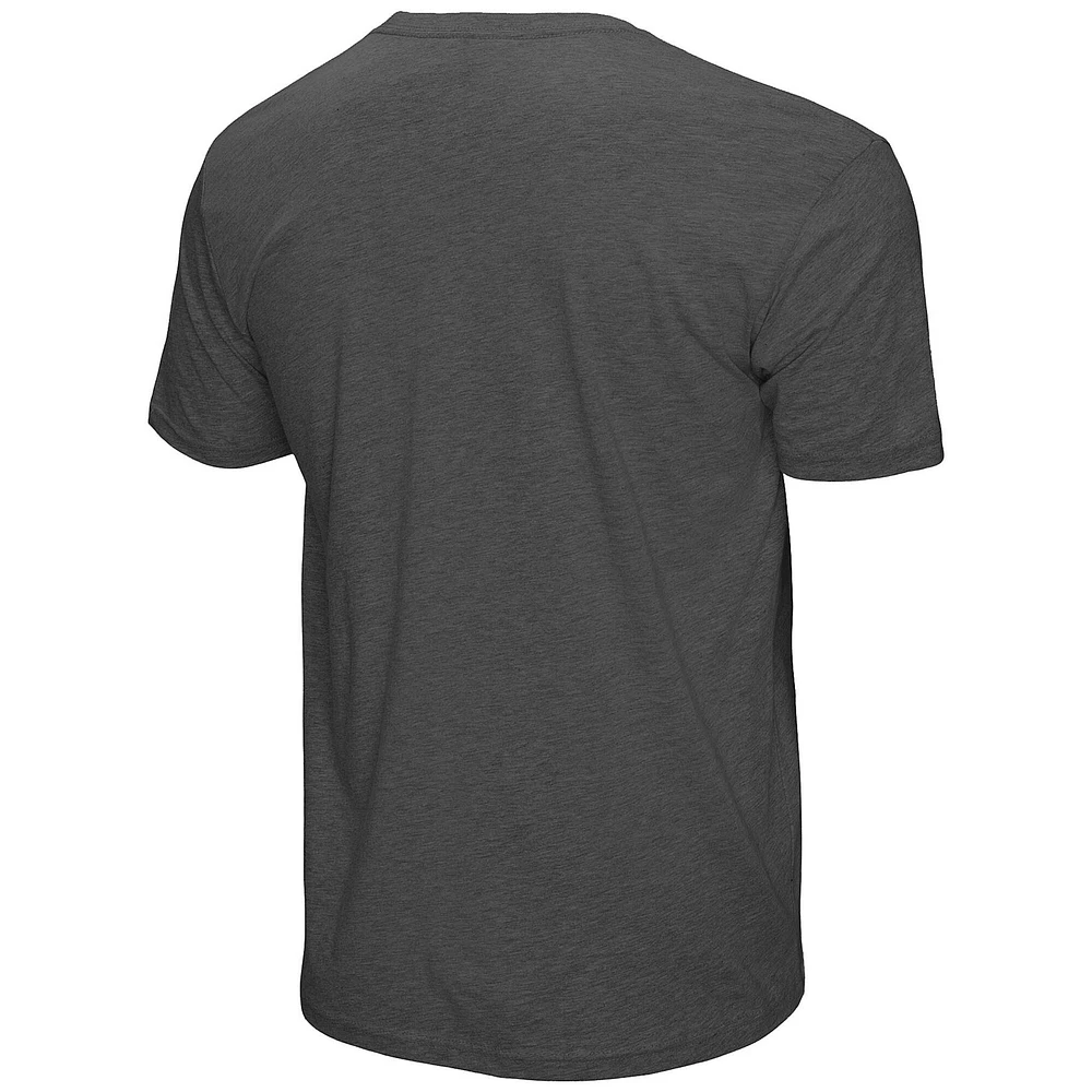 Unisex Mitchell & Ness Heather Gray Boston Celtics Hardwood Classics MVP Throwback Logo T-Shirt