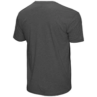 Unisex Mitchell & Ness Heather Gray Boston Celtics Hardwood Classics MVP Throwback Logo T-Shirt