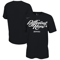Unisex Nike Black Boston Celtics 2025 NBA Playoffs On-Court Mantra T-Shirt
