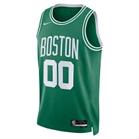 Maillot Swingman personnalisé Nike vert Boston Celtics pour homme - Édition City