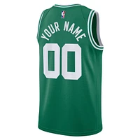 Maillot Swingman personnalisé Nike vert Boston Celtics pour homme - Édition City