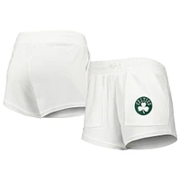 Women's Concepts Sport  White Boston Celtics Sunray Shorts