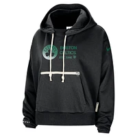Women's Nike Black Boston Celtics Courtside Standard Issue Performance Pullover Hoodie