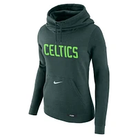 Women's Nike Green Boston Celtics 2024/25 City Edition Essential Club Pullover Hoodie