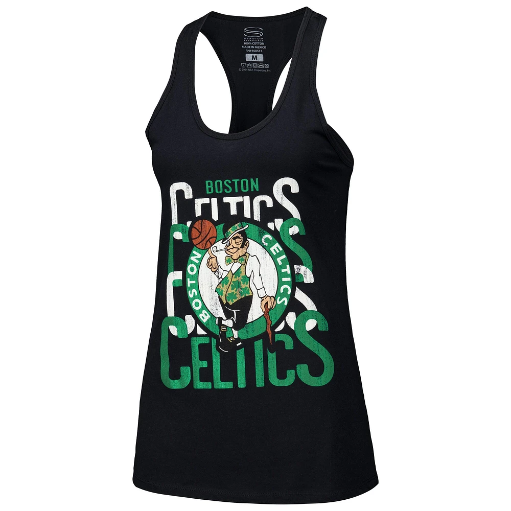 Débardeur noir Stadium Essentials pour femmes Boston Celtics Dedication