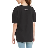 Tommy Jeans pour femme Boston Celtics - T-shirt surdimensionné à encolure en V Ashley Noir