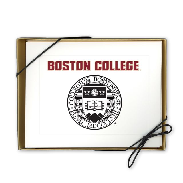 Boston College Eagles Lot de 10 cartes de correspondance avec sceau scolaire