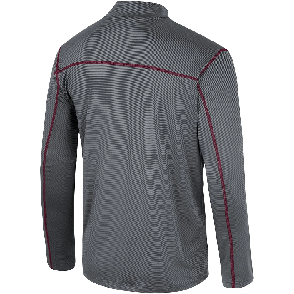 Men's Colosseum Black Boston College Eagles Cameron Quarter-Zip Windshirt