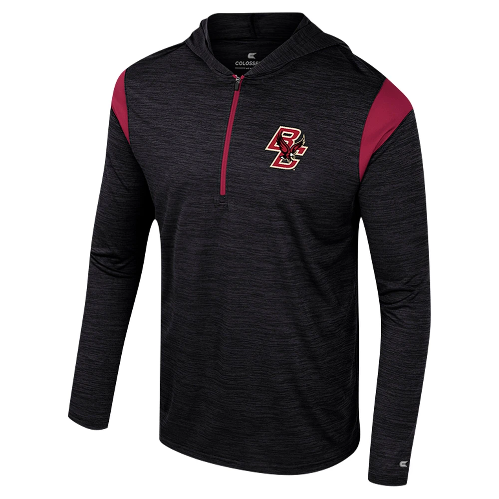 Coupe-vent à demi-zip Colosseum Maroon Boston College Eagles Dozer pour homme