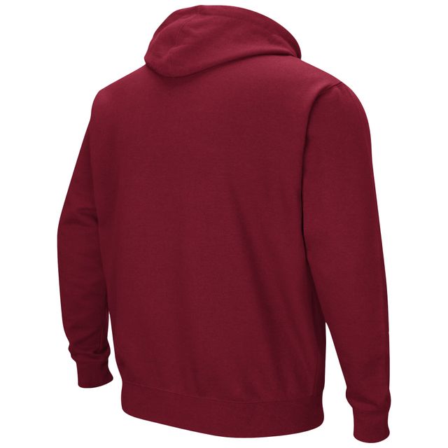 Chandail à capuchon Colosseum Maroon Boston College Eagles Arch et logo pour hommes
